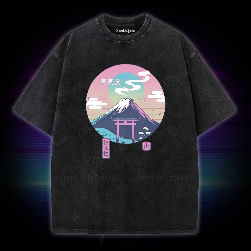 Soulisfree Fuji Wave Washed Tee
