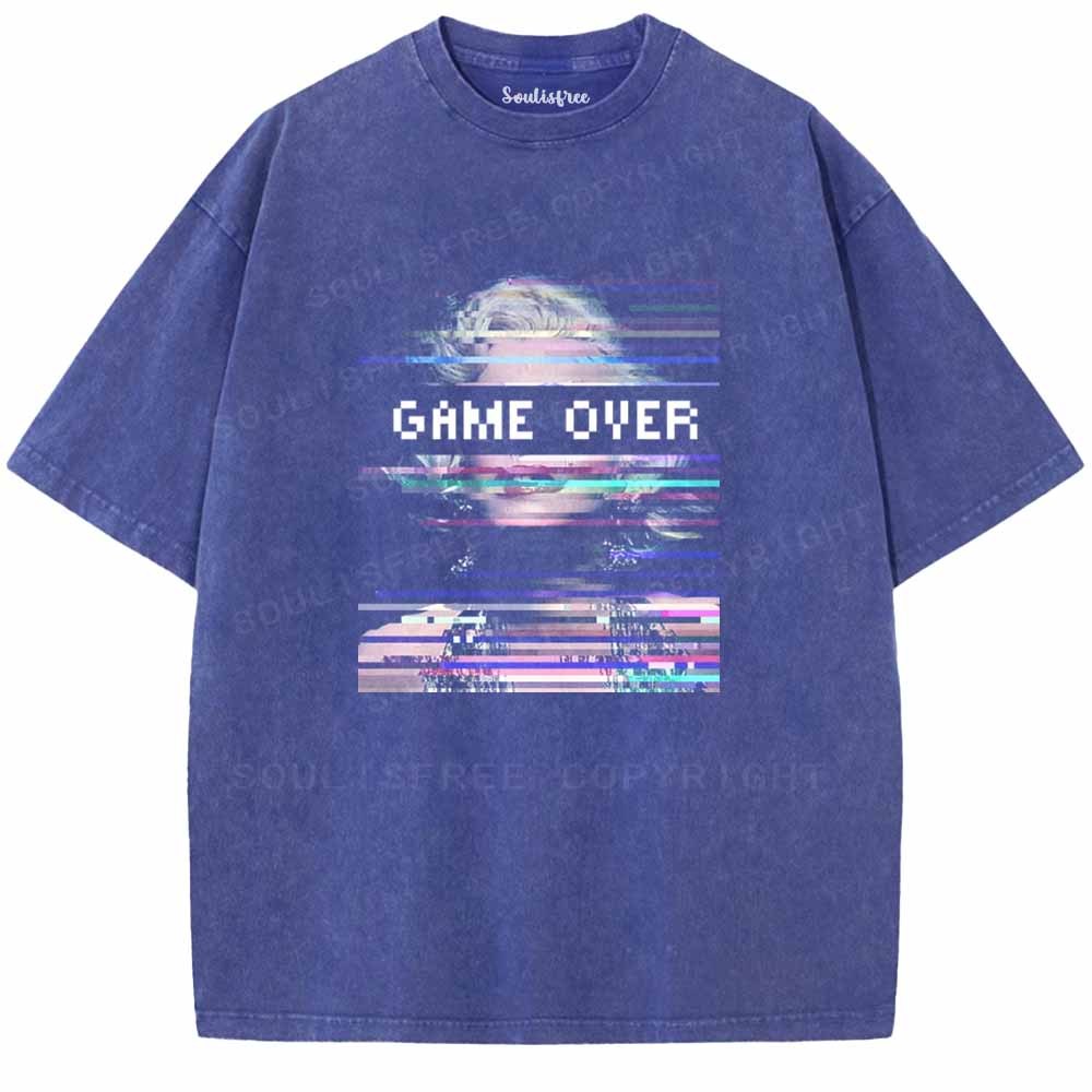 Soulisfree Game Over Marilyn Washed Tee