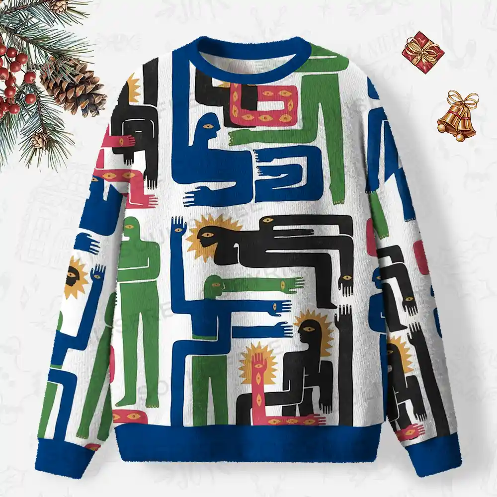 Unity in Motion Ugly Christmas Knit Sweatshirt