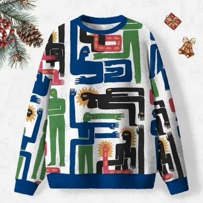 Unity in Motion Ugly Christmas Knit Sweatshirt