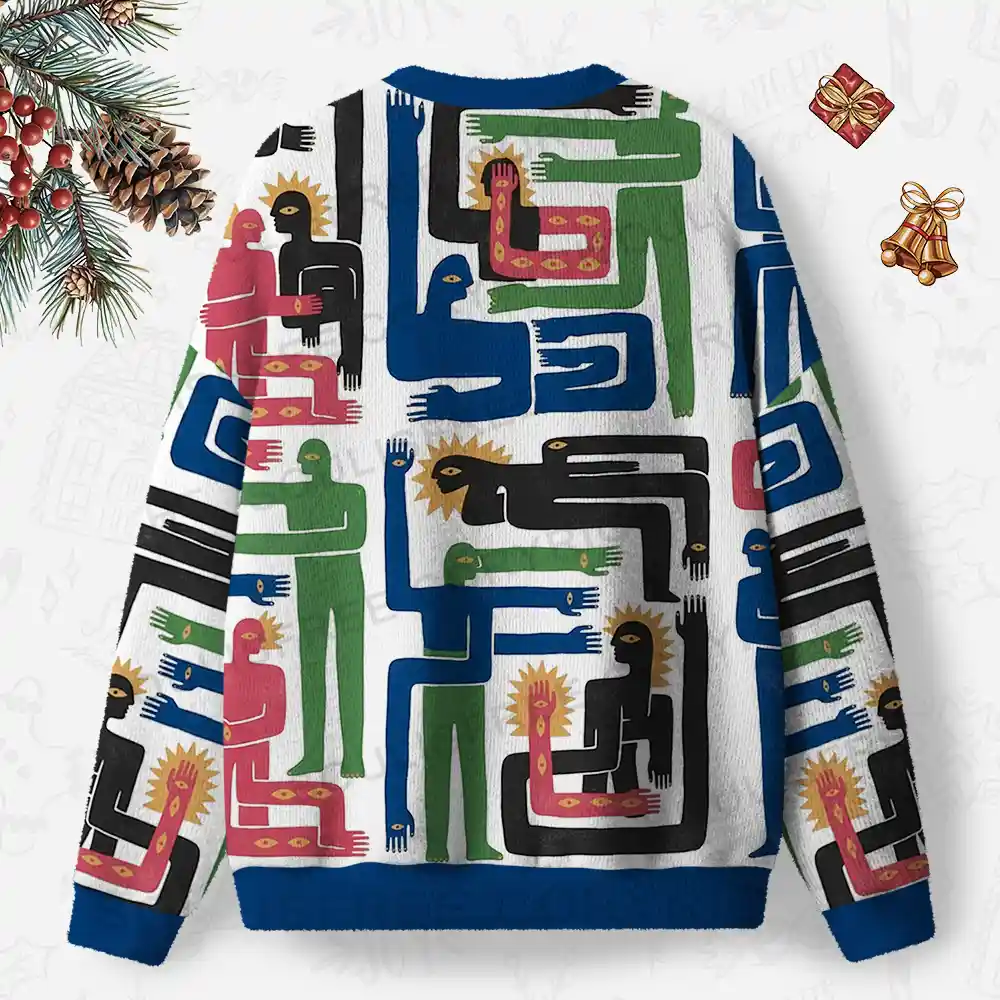 Unity in Motion Ugly Christmas Knit Sweatshirt