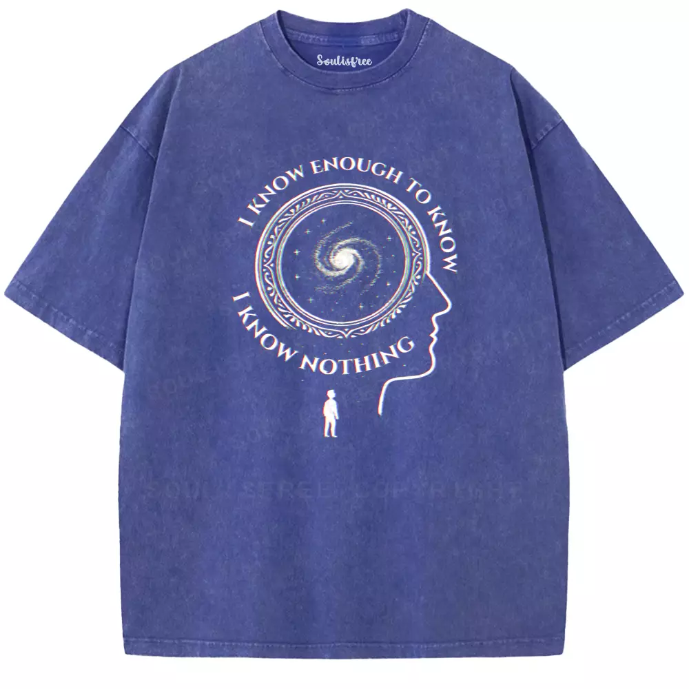 Soulisfree The Spiral of Knowing Nothing Washed Tee