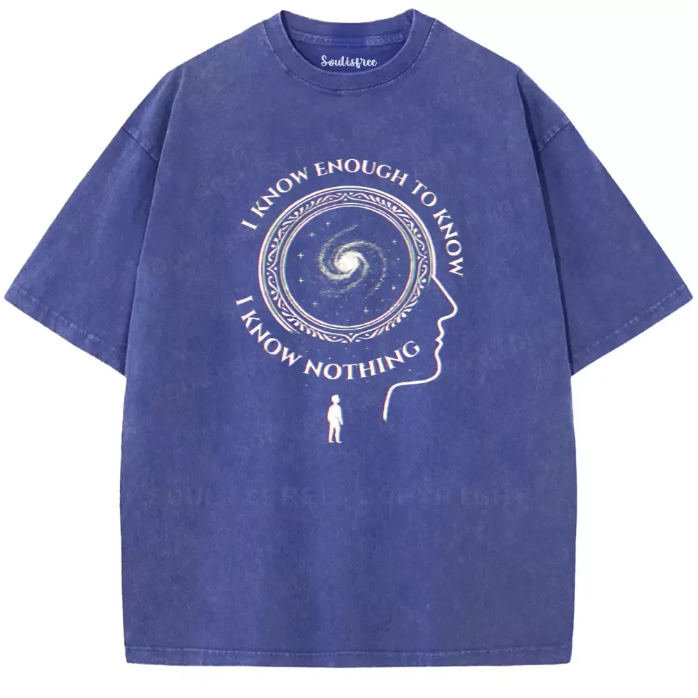 Soulisfree The Spiral of Knowing Nothing Washed Tee