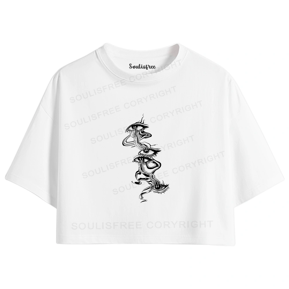 Psychedelic Eyes Crop Top