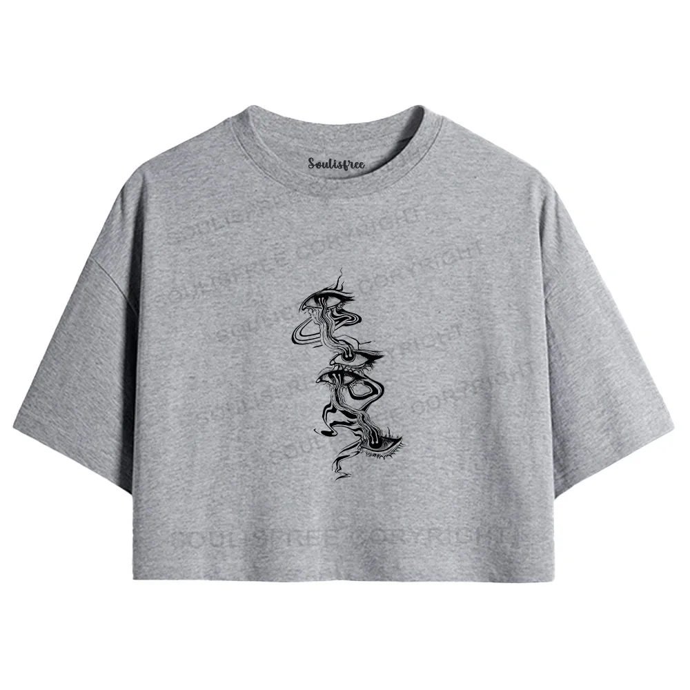 Psychedelic Eyes Crop Top