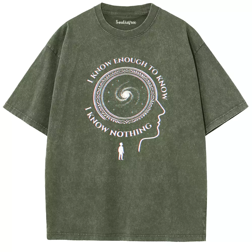 Soulisfree The Spiral of Knowing Nothing Washed Tee
