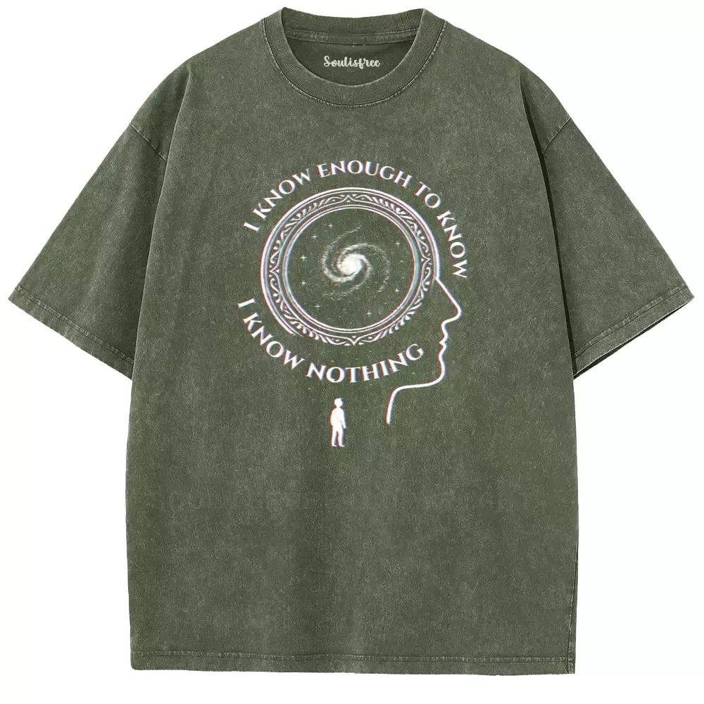 Soulisfree The Spiral of Knowing Nothing Washed Tee