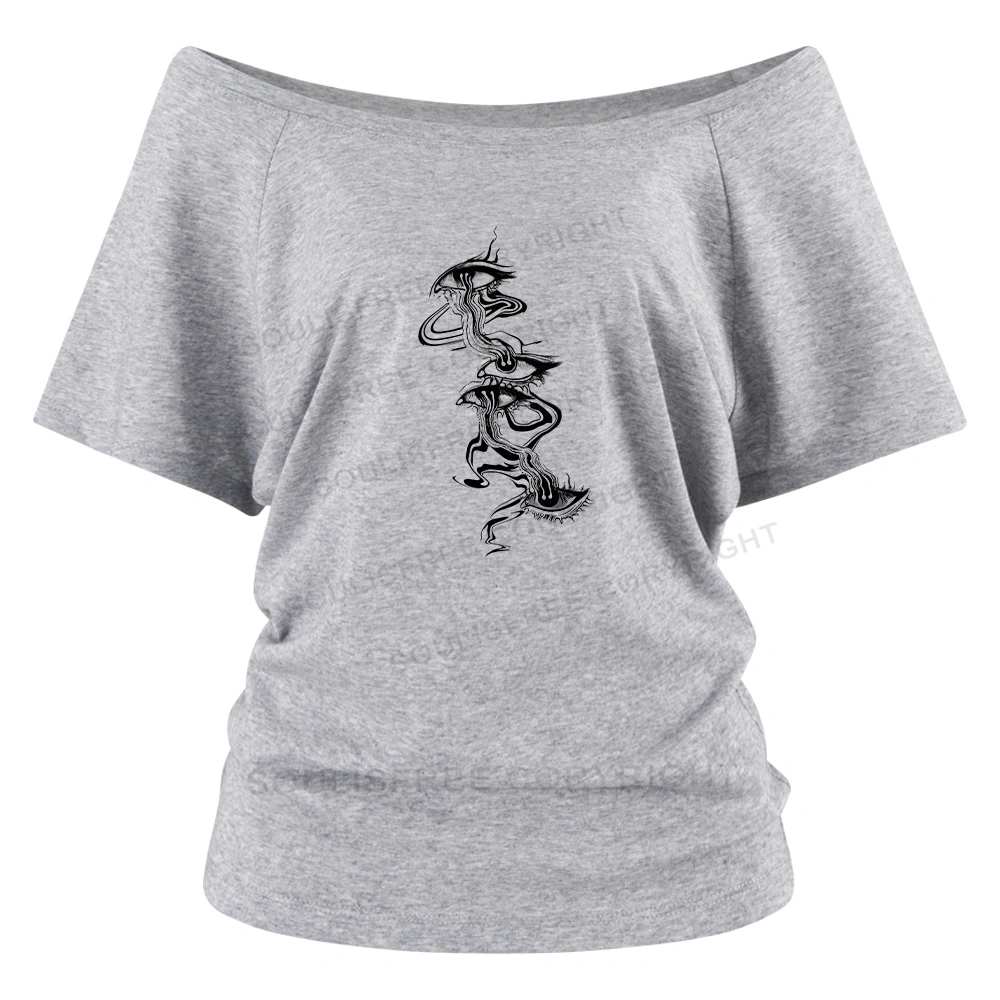 Psychedelic Eyes Off Shoulder Top
