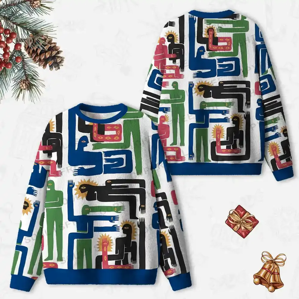 Unity in Motion Ugly Christmas Knit Sweatshirt