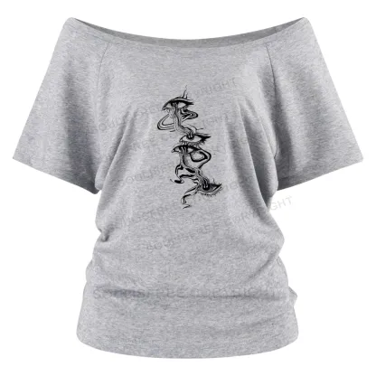 Psychedelic Eyes Off Shoulder Top
