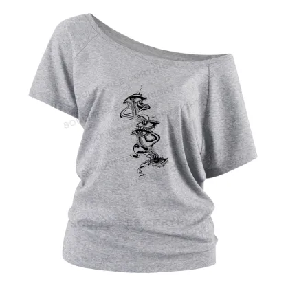 Psychedelic Eyes Off Shoulder Top