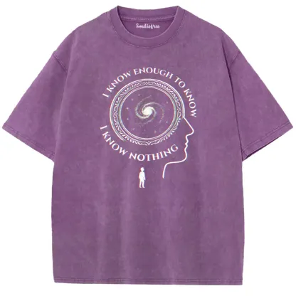 Soulisfree The Spiral of Knowing Nothing Washed Tee