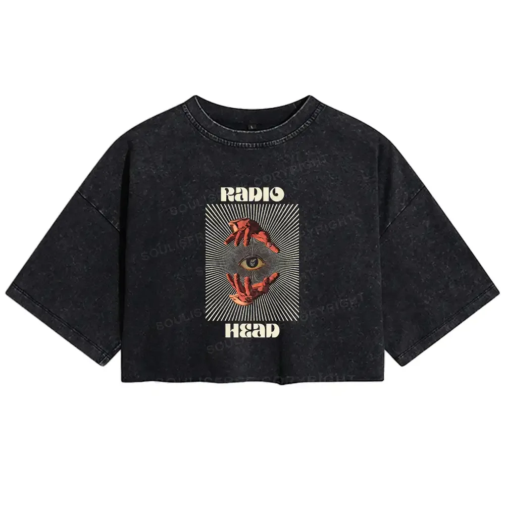 Designed Prophet's Eye Washed Crop T-shirt