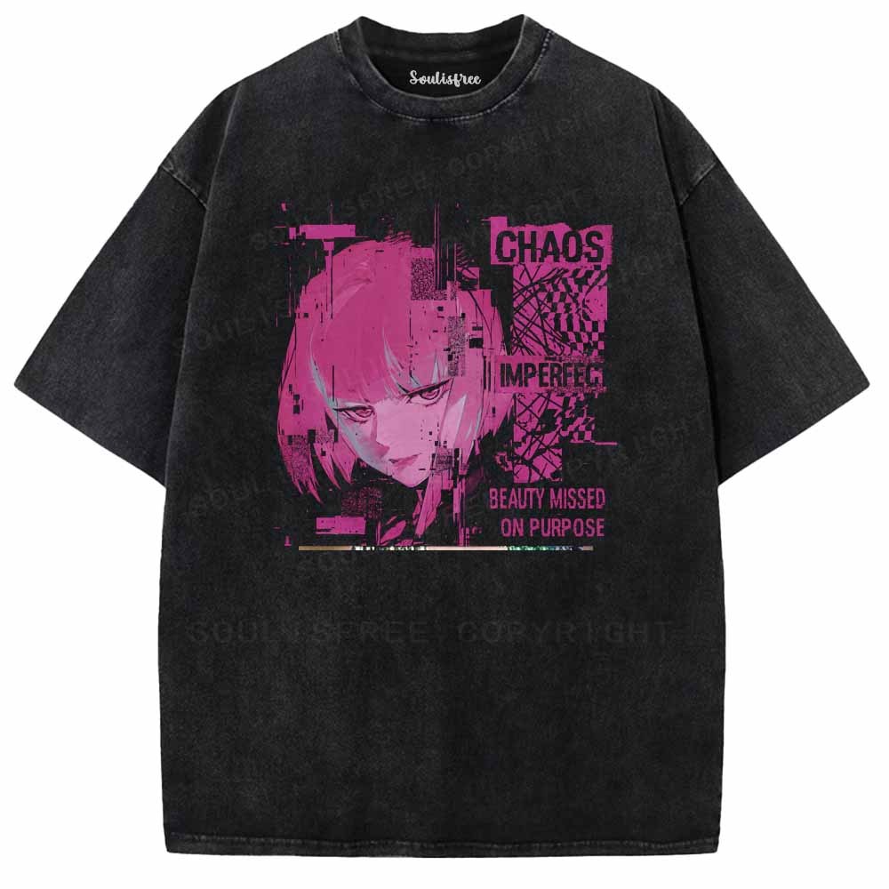 Soulisfree BEAUTY MISSED ON PURPOSE Washed Tee