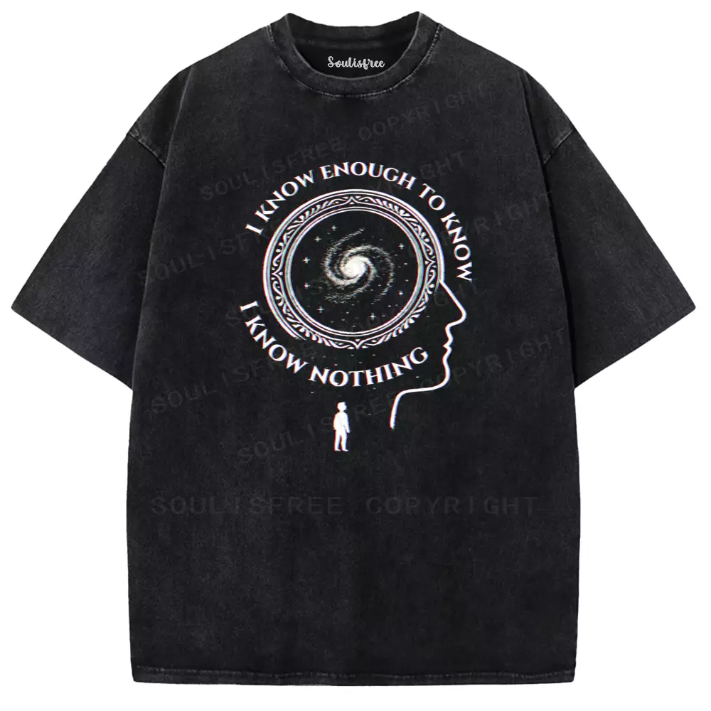 Soulisfree The Spiral of Knowing Nothing Washed Tee