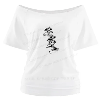 Psychedelic Eyes Off Shoulder Top