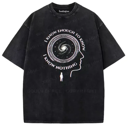 Soulisfree The Spiral of Knowing Nothing Washed Tee