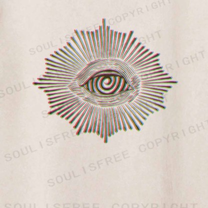 Soulisfree  GLITCHED GAZE Washed Tee