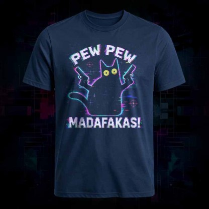 Soulisfree Pew Pew Cat Chaos Classic Tee