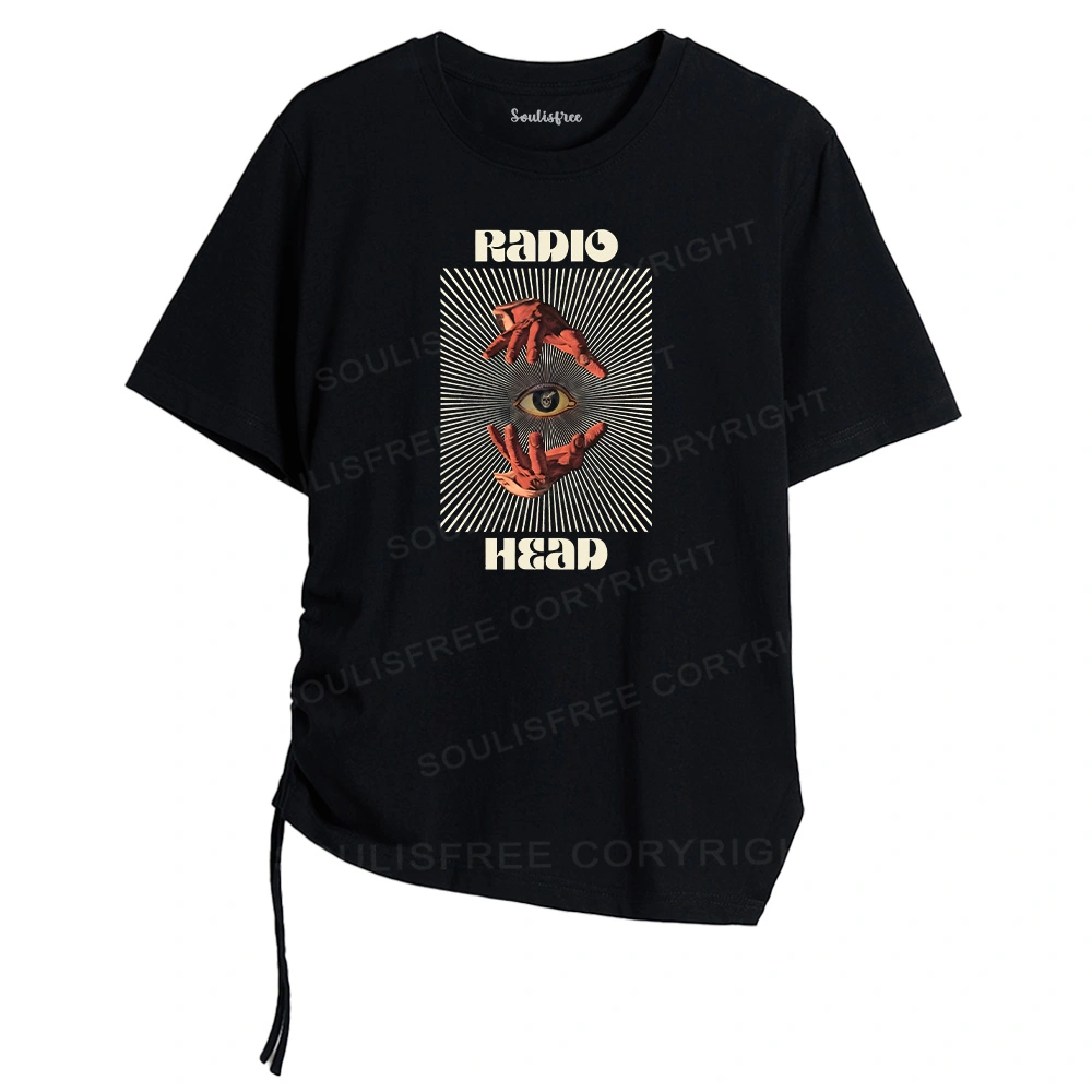 Prophet's Eye Asymmetrical Top With Side Drawstring
