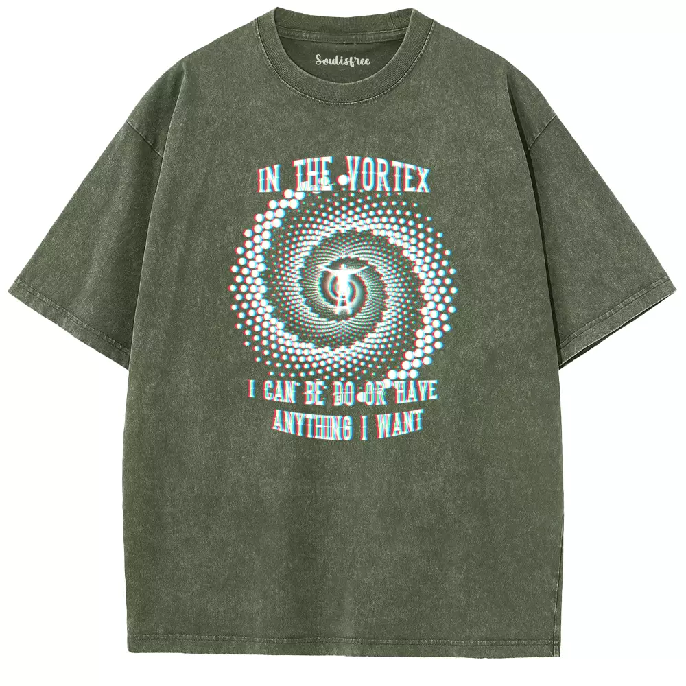 Soulisfree Spiral Gateway to Anything I Desire Washed Tee