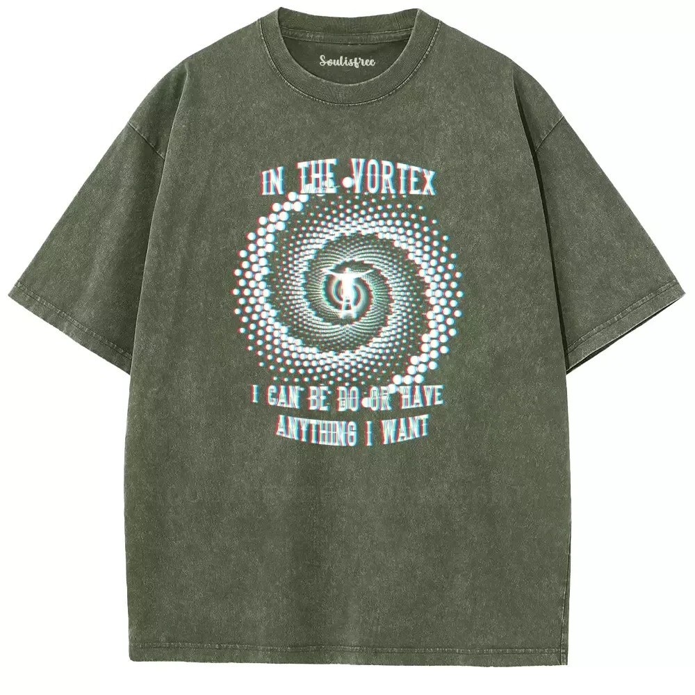 Soulisfree Spiral Gateway to Anything I Desire Washed Tee