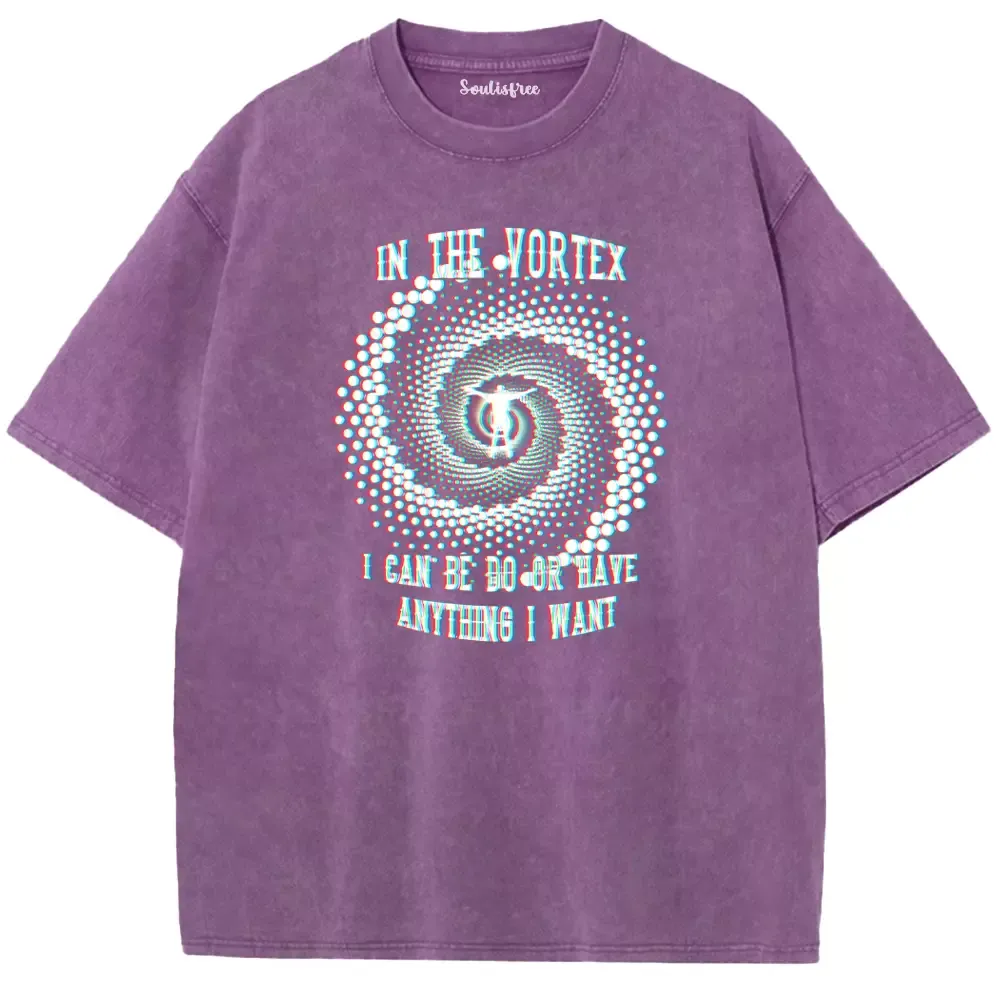 Soulisfree Spiral Gateway to Anything I Desire Washed Tee