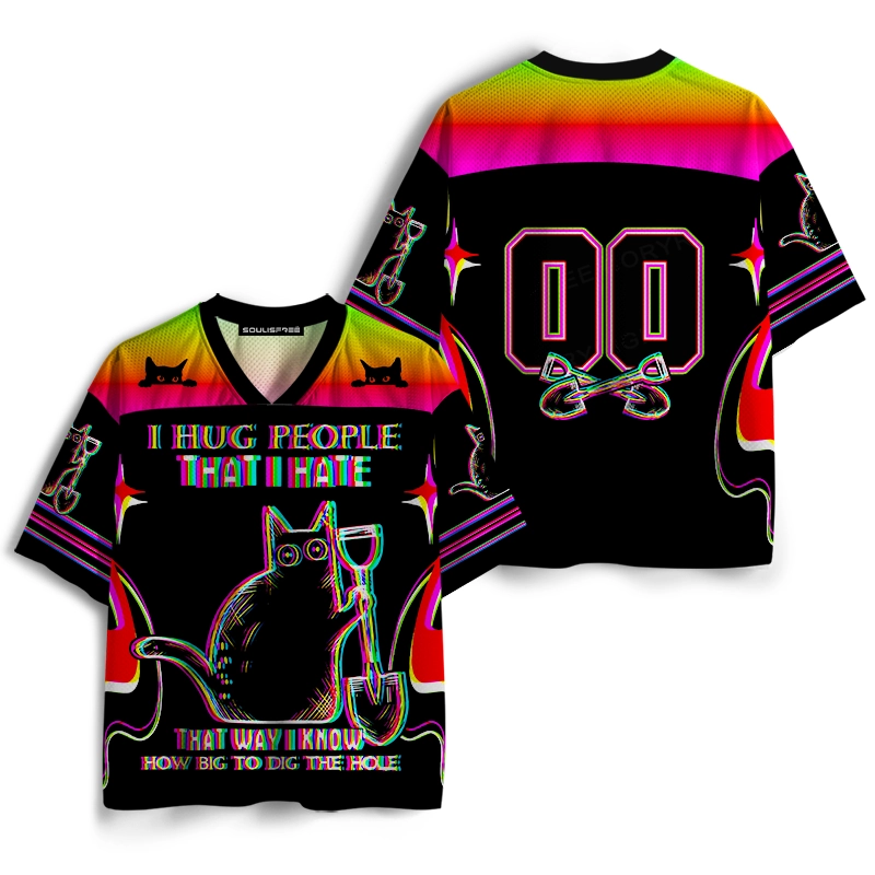 Soulisfree I HUG PEOPLE THATIHATE Mesh Jersey