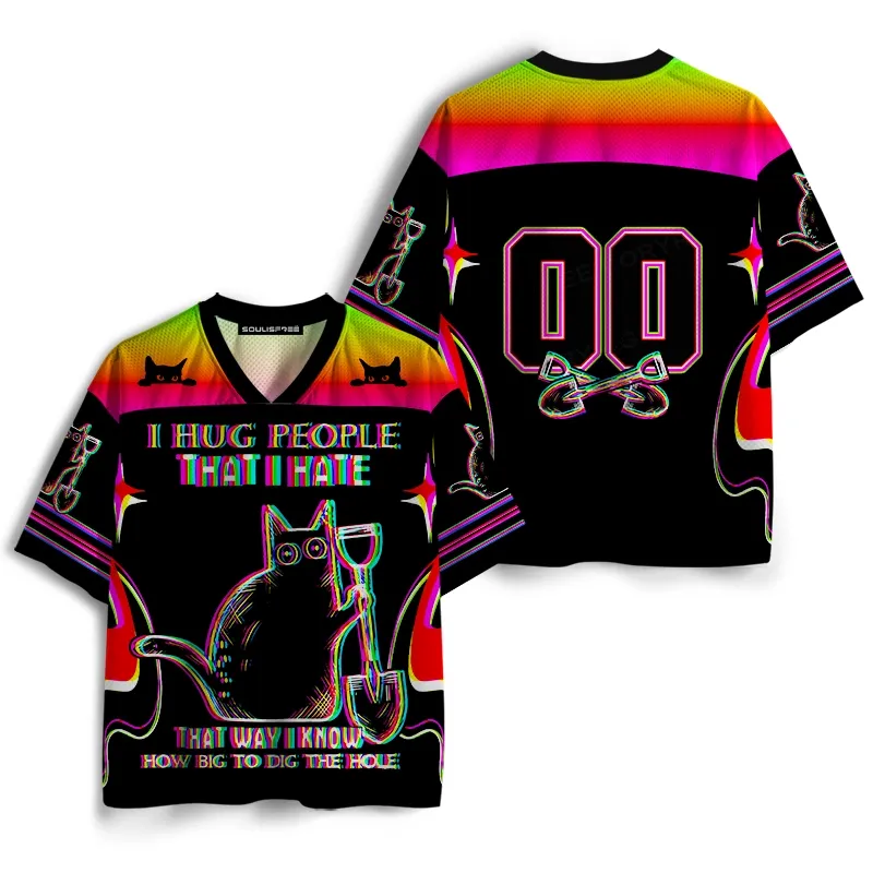 Soulisfree I HUG PEOPLE THATIHATE Mesh Jersey