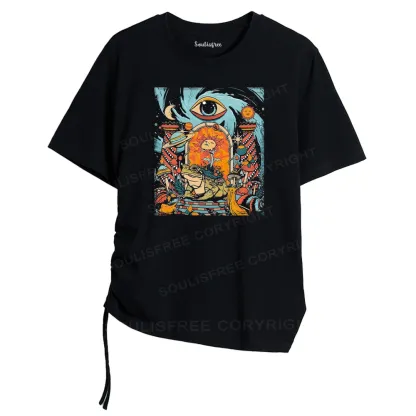 Equilibrium Asymmetrical Top With Side Drawstring