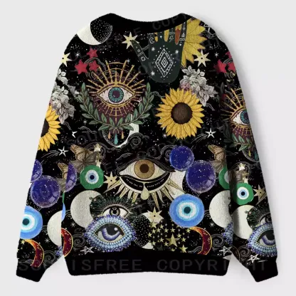 Mystic Ocular-Cosmic Insight Ugly Cardigan Sweaters 