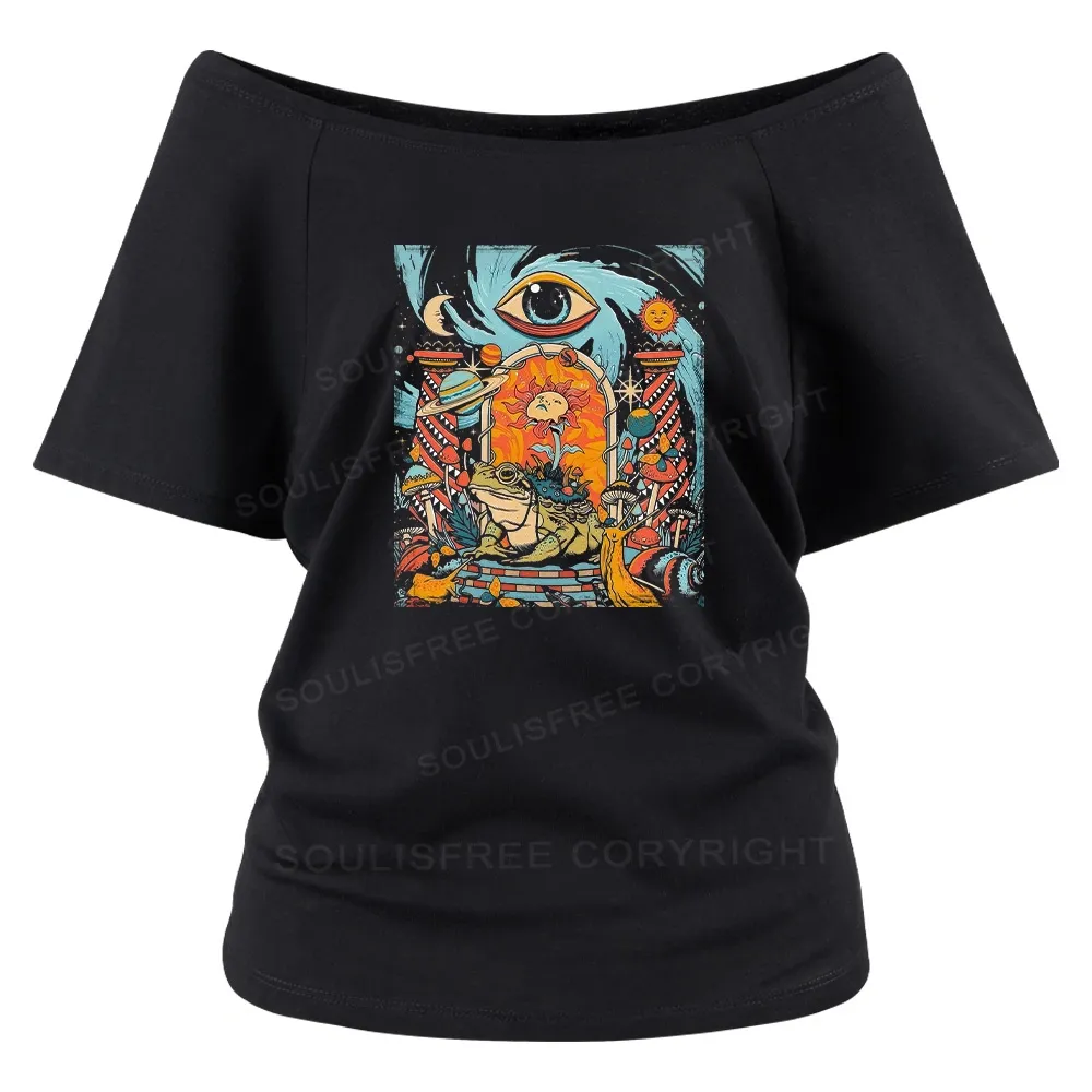 Designed Equilibrium Off Shoulder Top