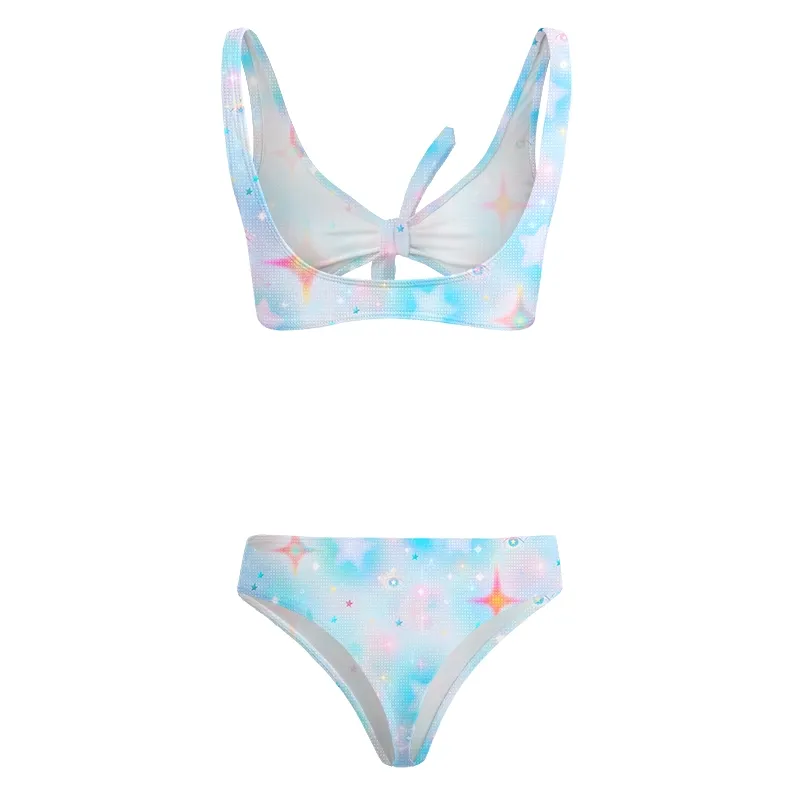 Soulisfree Dream Galaxy Glitch Bow Bikini