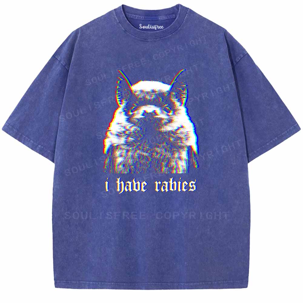 Soulisfree  I Habe Rabies Washed Tee