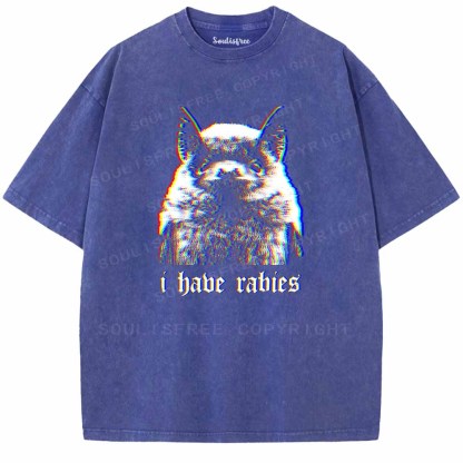 Soulisfree  I Habe Rabies Washed Tee