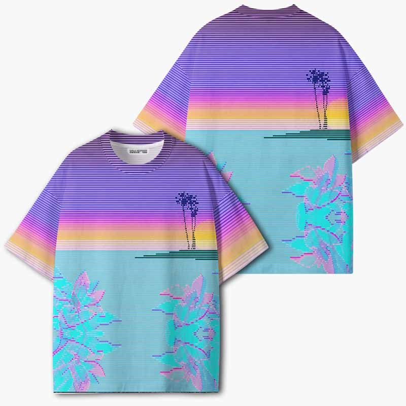 Soulisfree SUNSET SIGNAL ECO‑PERF Graphic Tee