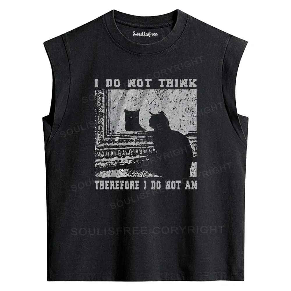 Designed The Road Not Chosen Washed Tank Tops