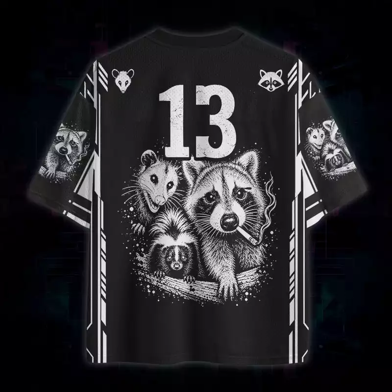 Soulisfree Midnight Trash Crew Mesh Jersey