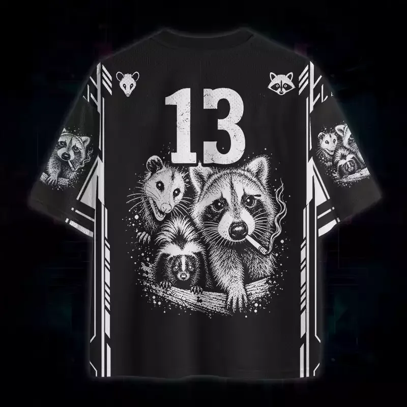 Soulisfree Midnight Trash Crew Mesh Jersey