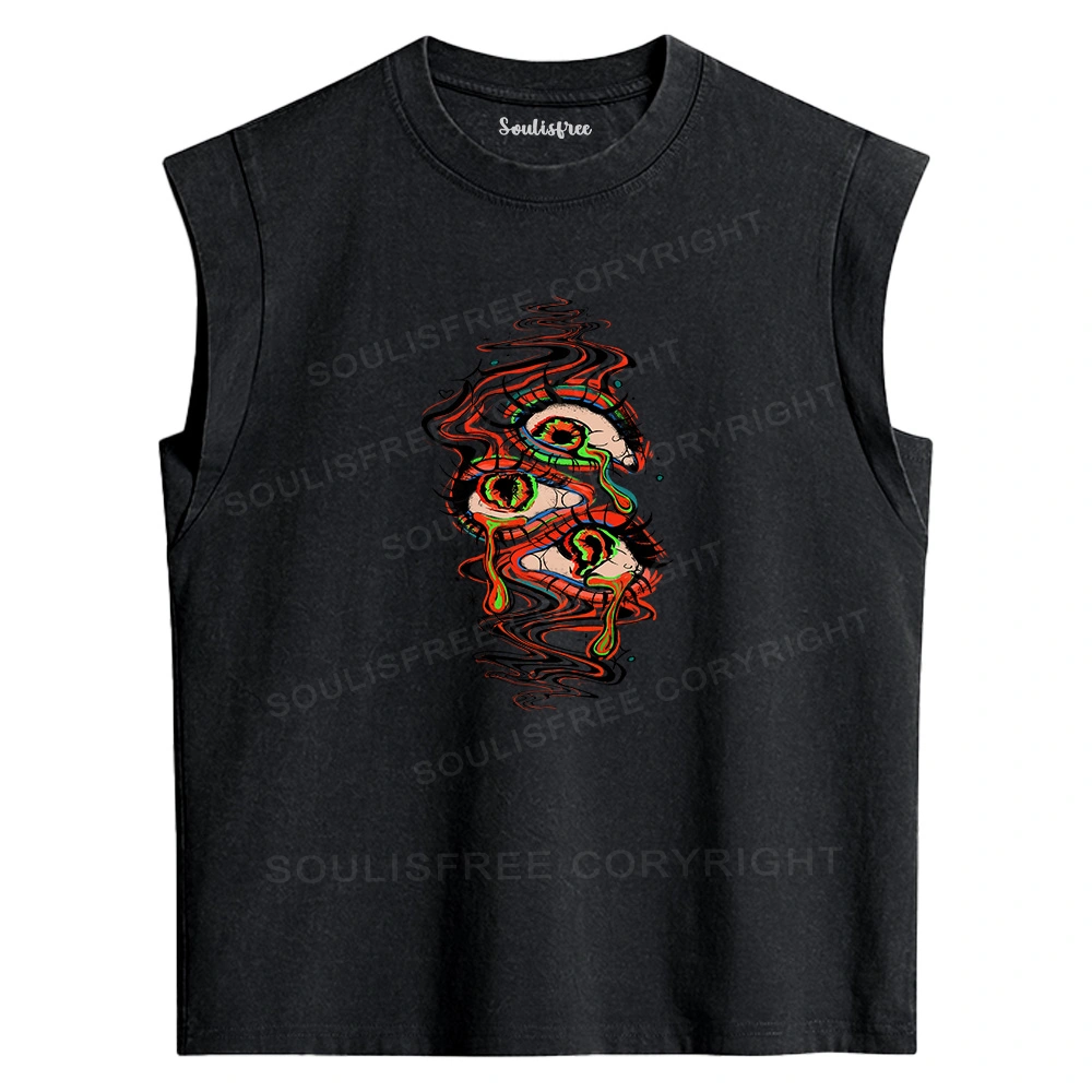 Dream Eyes Washed Tank Tops
