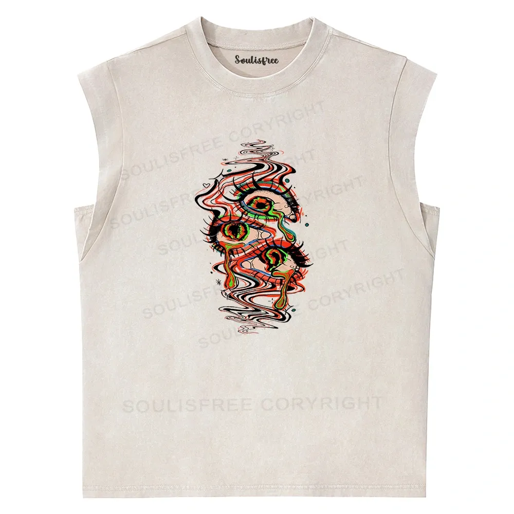 Dream Eyes Washed Tank Tops