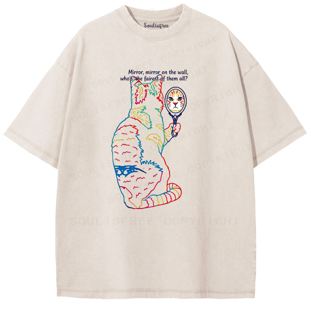 Soulisfree Who’s The Real Me Artistic Washed Tee