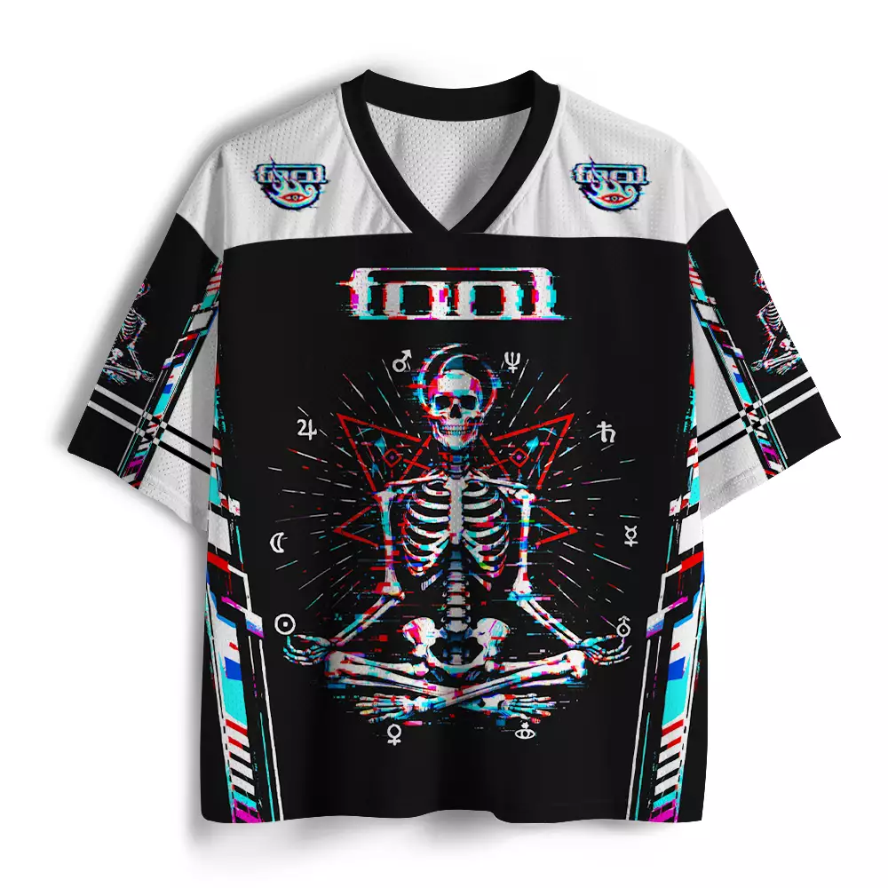 Soulisfree Cosmic Skeleton Meditation Mesh Jersey