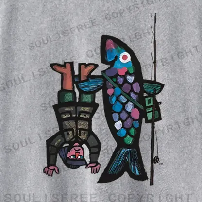 Fishing For Man's Fish Washed Long Sleeve Shirt