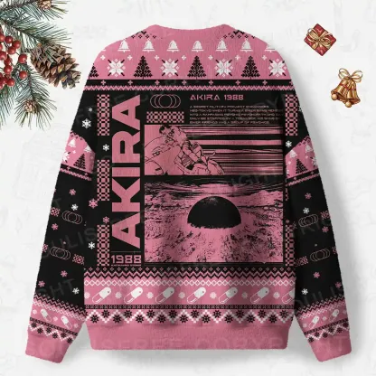 Psychic Collapse Ugly Christmas Knit Sweatshirt