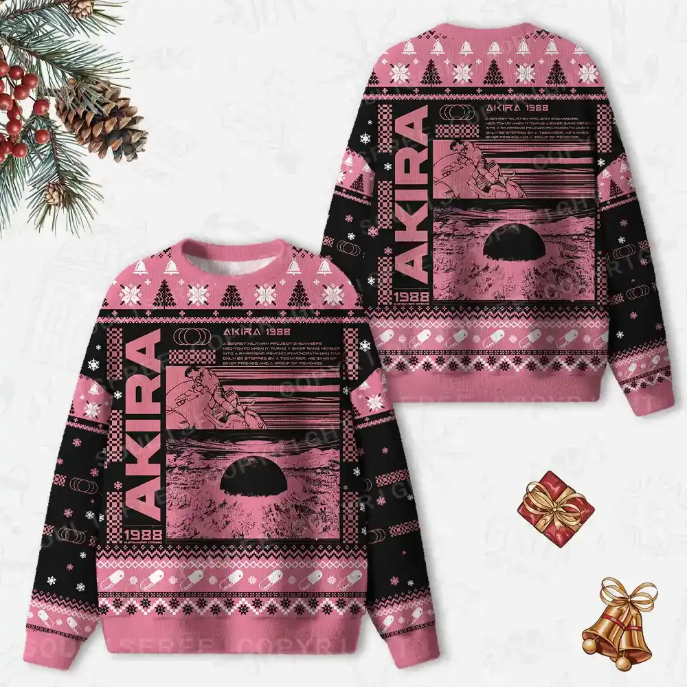 Psychic Collapse Ugly Christmas Knit Sweatshirt
