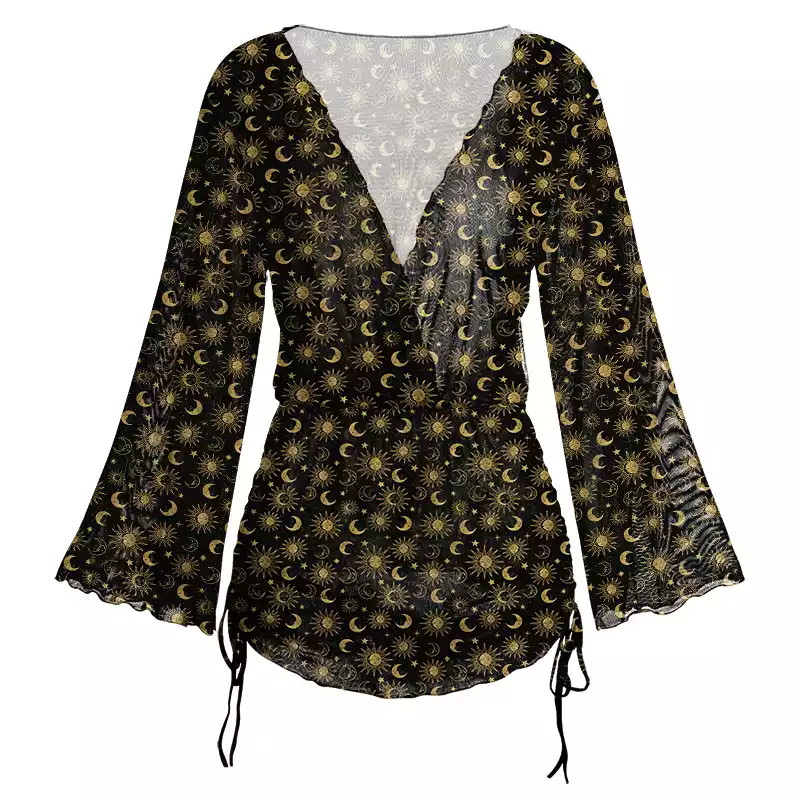 Soulisfree  Stellar Dreams Sheer Mesh Cover Up