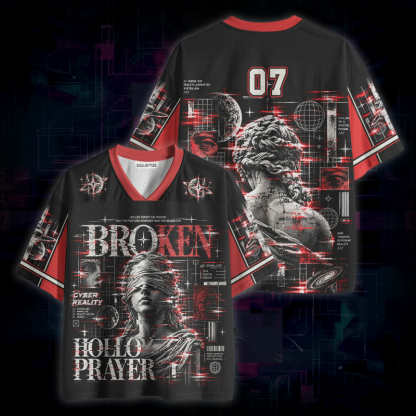 Soulisfree Broken Hollo Prayer Mesh Jersey