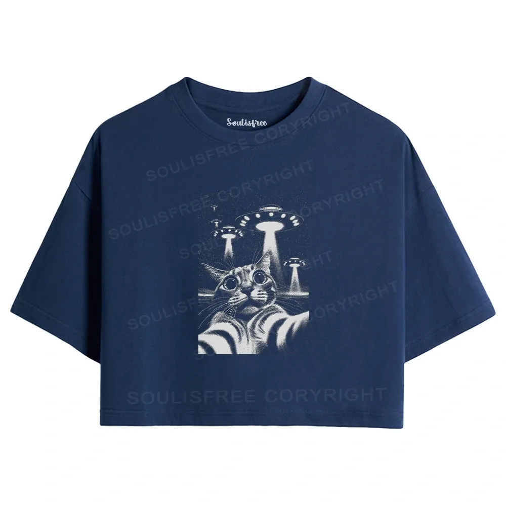 They Come For Cat Crop Top