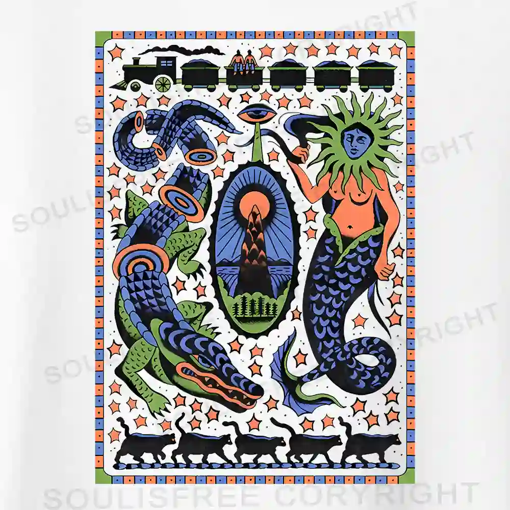 Mysterious Place Asymmetrical Top With Side Drawstring